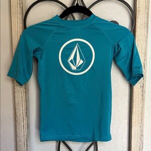 Hurley | Kids Teal Rash Guard | Size Youth Medium